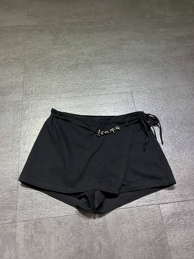 300Loew** Loewe collaboration women's pants, 2026 new style, black cotton and si