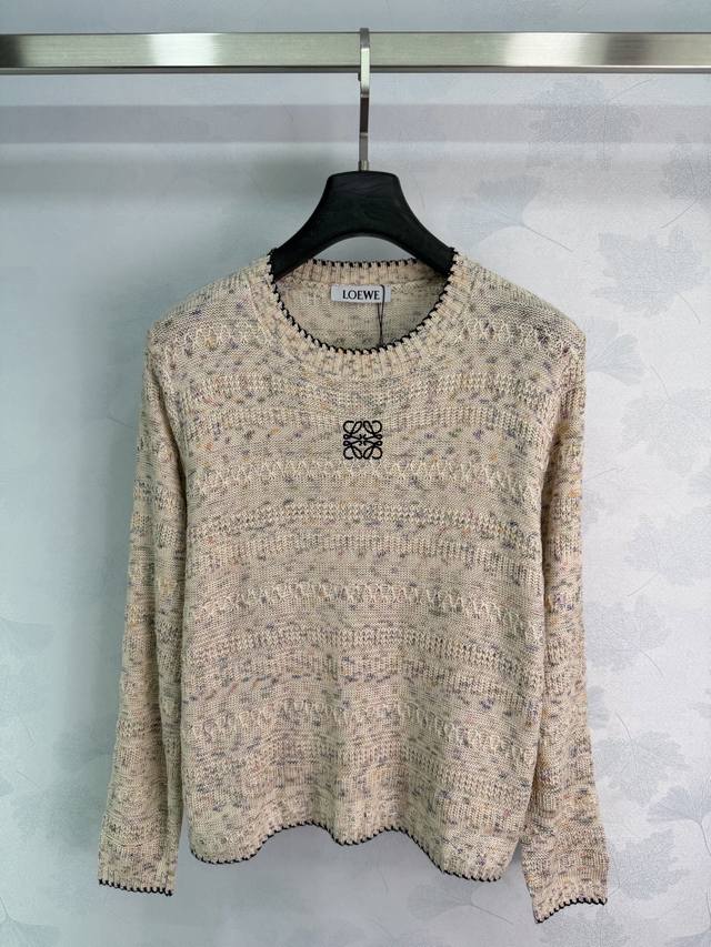p200 Loew*2026 Early Autumn New Colorful Knit Long-Sleeved Top! Custom cotton ya