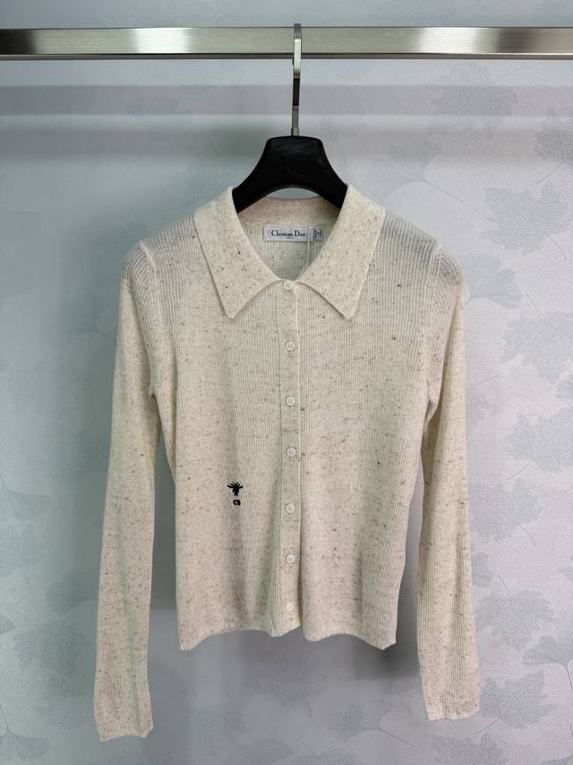p210 Dio*2026 Early Autumn New Collared Knitted Long-Sleeve Cardigan! Custom woo