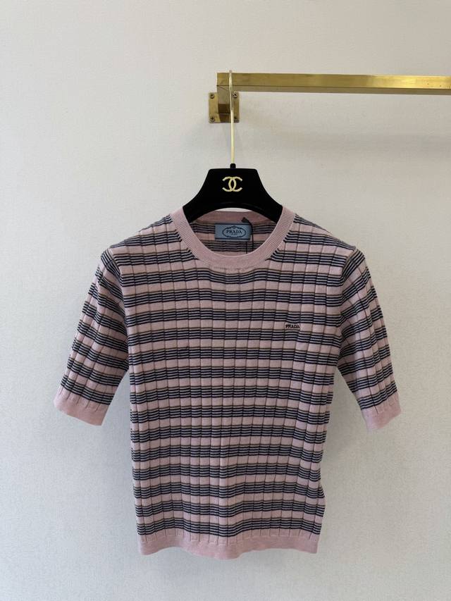 p270 普拉达新品 圆领短袖实拍图