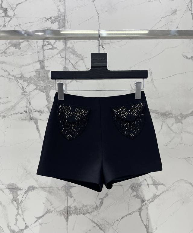 p390 *Versace Rhinestone Shorts The rhinestone design is deeply attractive. The