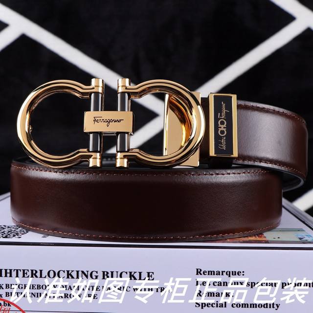 Product Name: Ferragamo Wood Double-Sided Buckle P200 Model: Please look for the