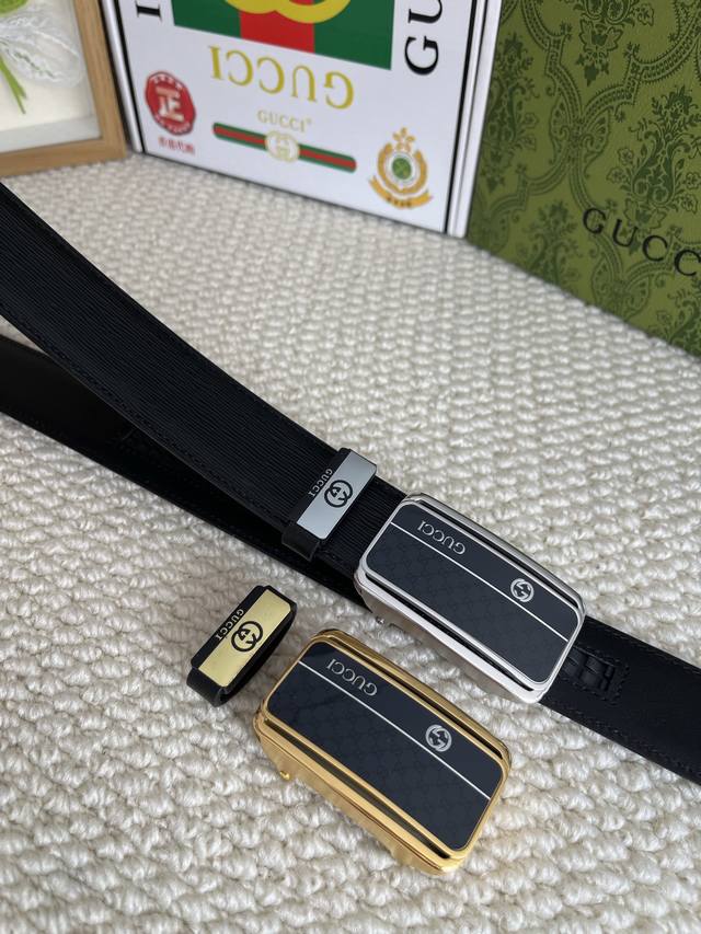 Product Name: Gucci Automatic Belt P210 Material: 100% Top Layer Cowhide Leather