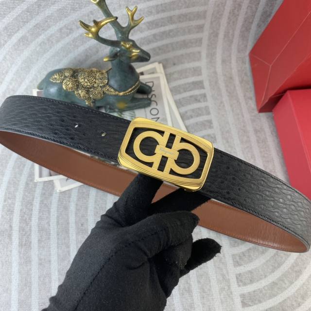 180 Ferragamo Special Leather Belt Series, original factory hardware, high-quali