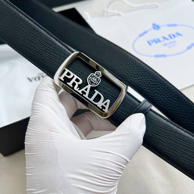 p210 Prada . Features a hand-stamped, Togo-patterned 360