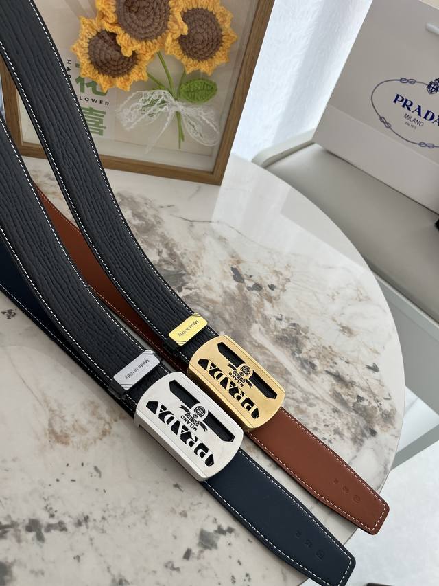 Product Name: Prada Original Single Belt P210 Material: 100% top-grain cowhide b