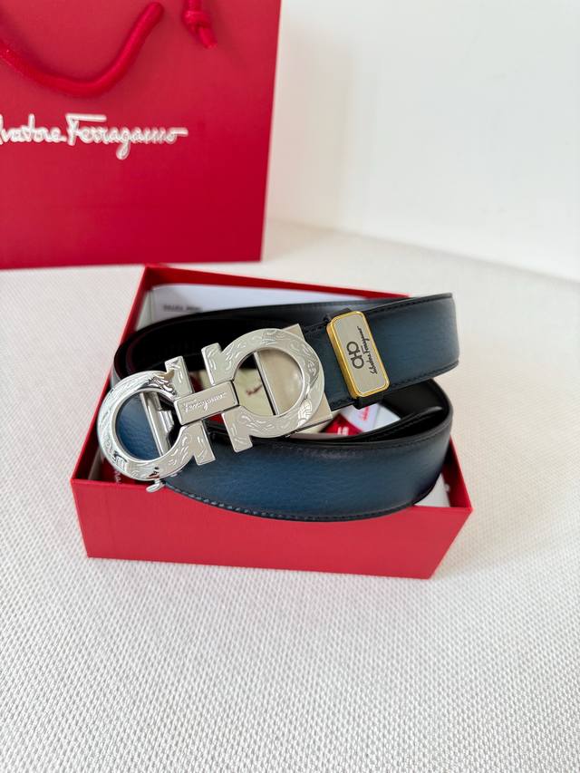 Product Name: Ferragamo Automatic Belt P210 Model: Automatic buckle, pure steel