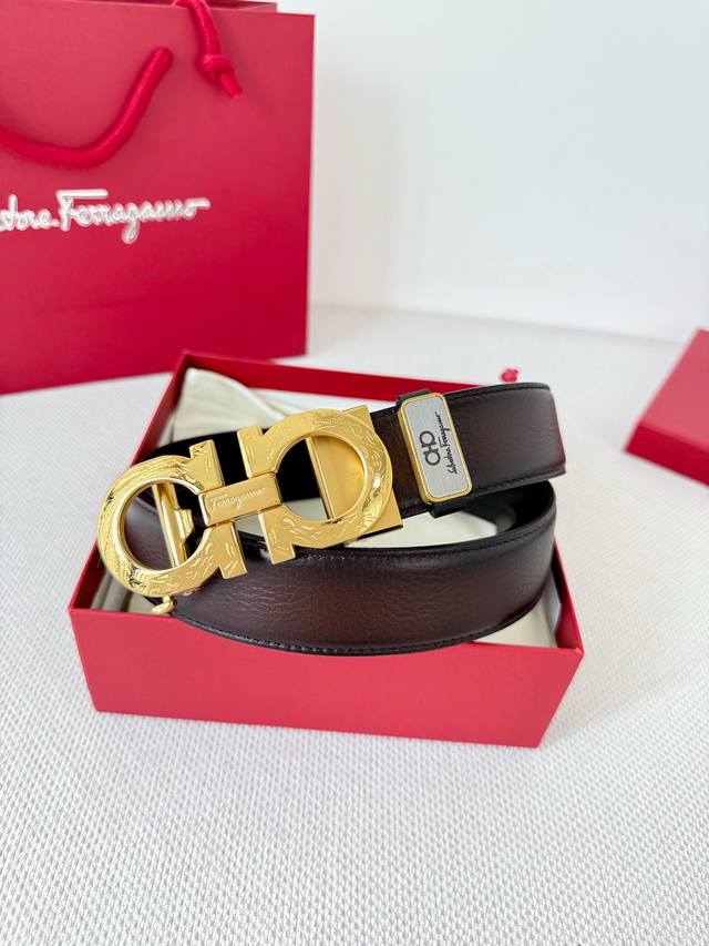 Product Name: Ferragamo Automatic Belt P210 Model: Automatic buckle, pure steel