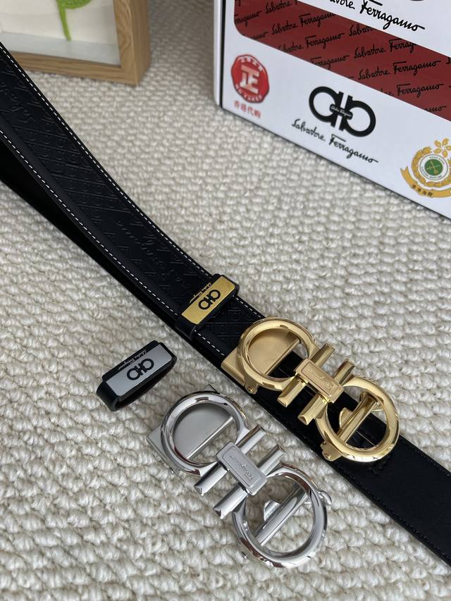 Product Name: Ferragamo Original Single Belt with Automatic Belt P200 Material:
