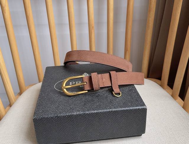 p210 Prada, the latest model from Prada boutiques. This soft suede leather belt