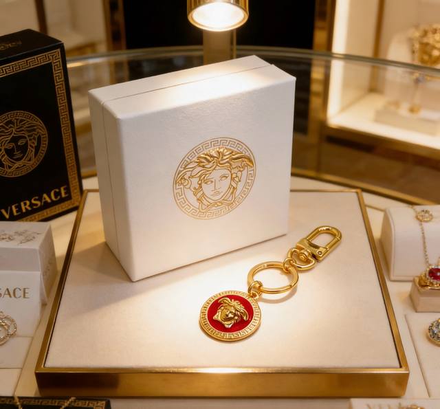 p110 New Versace Keychain Bag Buckle Latest Style Bag Charm Higher Grade Celebri