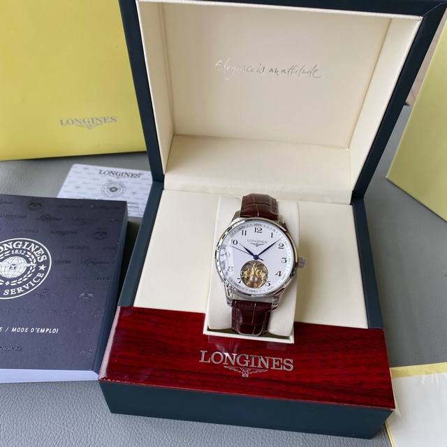 740 2026春季，浪琴名匠最新陀飞轮 浪琴-Longines 精品男士腕表多功能设计，尊贵大气，绅士风范，卓越品质，热卖全城。采用全自动机械机芯，顶级316