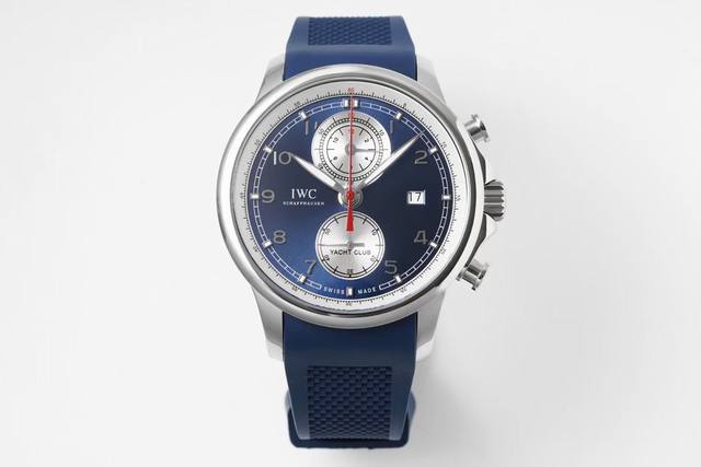 2340终极版 Iwc 万国 葡萄牙系列 Iw390704 直径45X14.5 搭载Cal.89361计时机芯 超强夜光。终极修改 1.双面凸起蓝宝石水晶玻璃