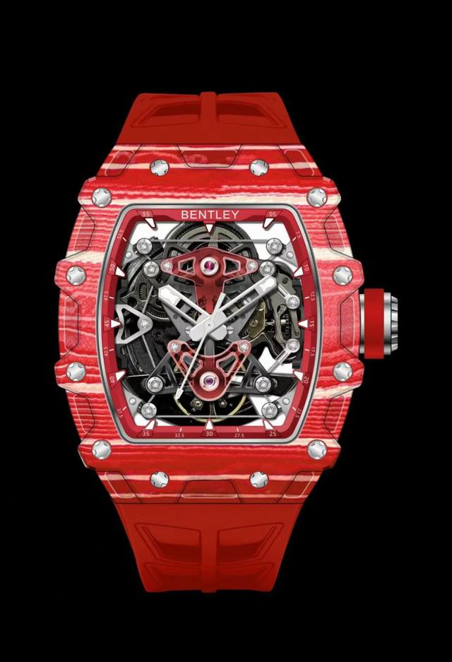 3450 Bentley-宾利 The Vibrance 炽影 Bl-71系列 超薄碳钎维表壳 品牌独立研发 瑞士Bx1978自动上链机芯双面镂空设计防水3
