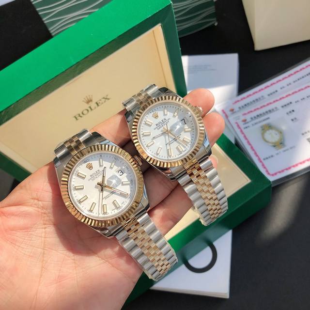 5460Rolex- 劳力士日志型！男款41Mm完美尺寸。女款36Mm尺寸。真正的18K包真金，持Gtc中国权威认证证书，百分百真金可验可查询！劳力士日志型系列