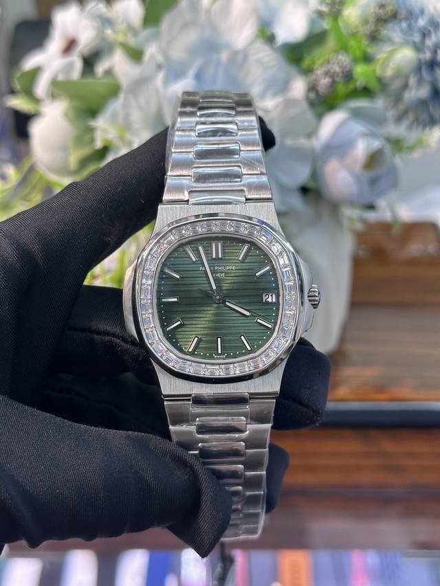 1690独家实拍图 版本patek philie,鹦鹉螺，瑞士机芯，全自动机械表，男士腕表