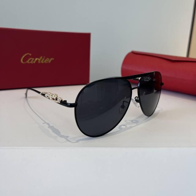 100￥p Cartie*卡地亚 珍贵太阳眼镜金属材质 pc镜腿十无框超轻电镀工艺精湛气质十足新款刚刚到货官网原版超高品质，超高档奢华的象征色