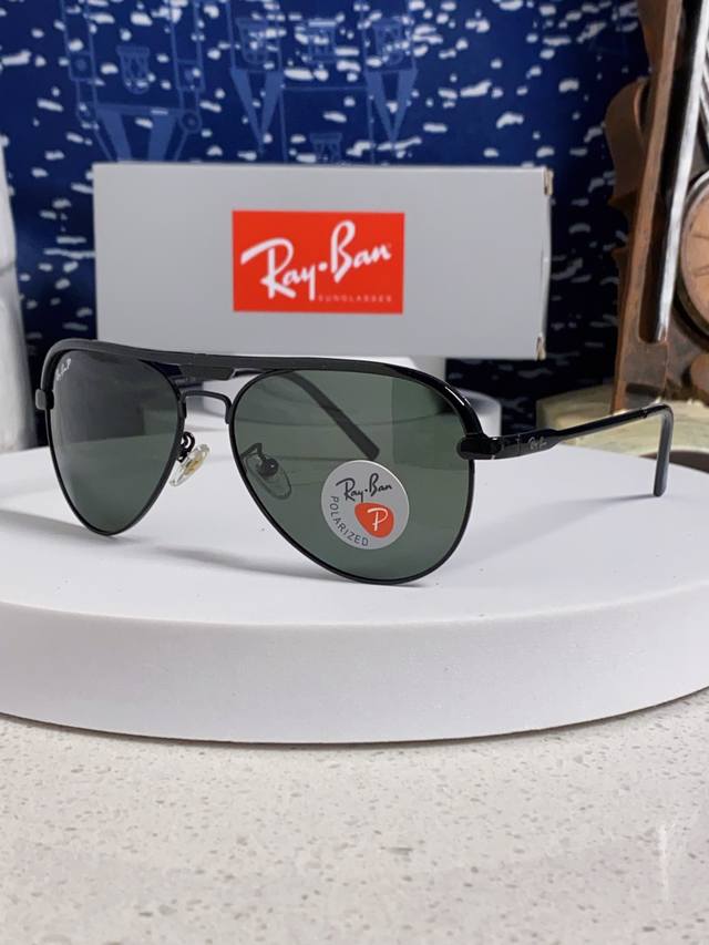 p120 Rayban雷朋 2026新款偏光大框飞行员蛤蟆镜男士太阳镜开车大脸墨镜男高级感痞帅钓鱼 Rb3409