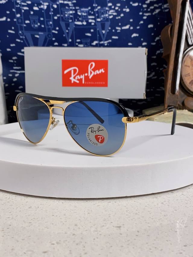 p120 Rayban雷朋 2026新款偏光大框飞行员蛤蟆镜男士太阳镜开车大脸墨镜男高级感痞帅钓鱼 Rb3409