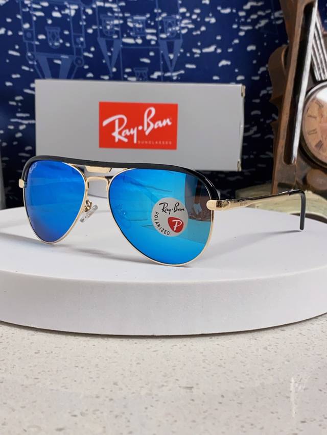 p120 Rayban雷朋 2026新款偏光大框飞行员蛤蟆镜男士太阳镜开车大脸墨镜男高级感痞帅钓鱼 Rb3409