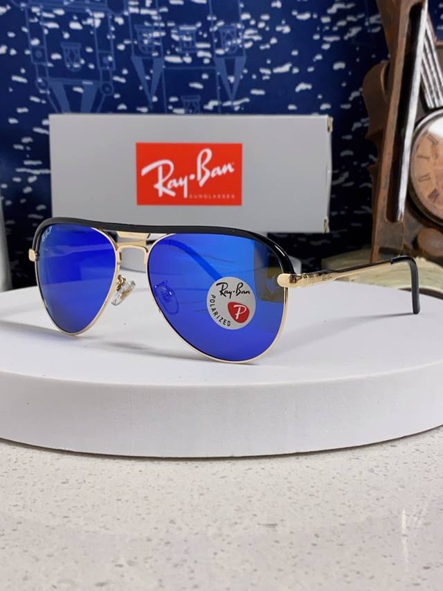 p120 Rayban雷朋 2026新款偏光大框飞行员蛤蟆镜男士太阳镜开车大脸墨镜男高级感痞帅钓鱼 Rb3409