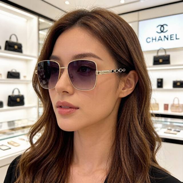 100￥p Chanel香奈儿太阳镜，超高级定制，出游开车必备