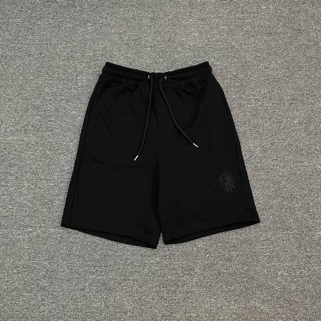 130 Bape Black Embroidered Pattern Elastic Waist Drawstring Design 440g Pure Cot 130 Bape Black Embroidered Pattern Elastic Waist Drawstring Design 440g Pure Cot