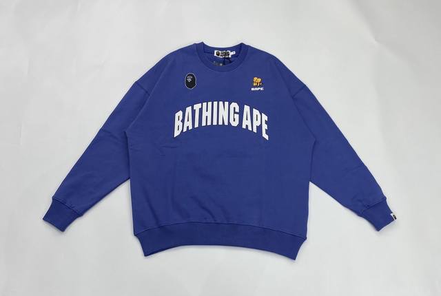 170 Bape Letter Bee Color Block Print Custom Fabric 380g Pure Cotton Crew Neck S 170 Bape Letter Bee Color Block Print Custom Fabric 380g Pure Cotton Crew Neck S