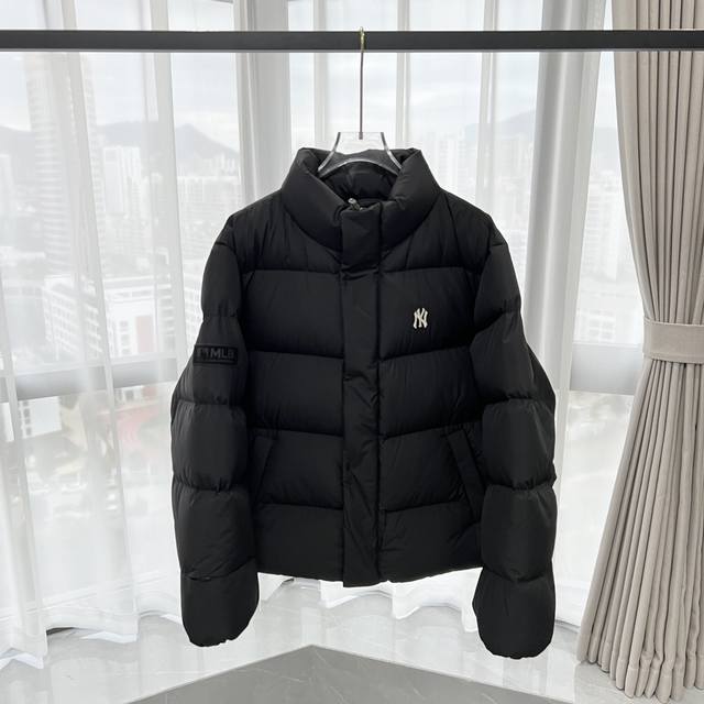 390 | Mlb New York Yankees Button-Up Embroidered Logo Short Thick Down Jacket fo 390 | Mlb New York Yankees Button-Up Embroidered Logo Short Thick Down Jacket fo