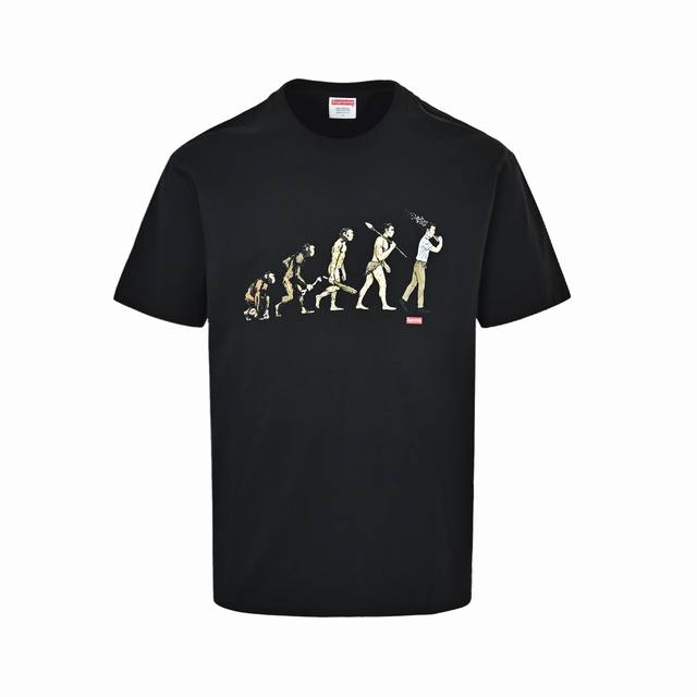 Local Pickup: 140 Supreme Evolutionary History Print Crew Neck Short-Sleeve T-Sh Local Pickup: 140 Supreme Evolutionary History Print Crew Neck Short-Sleeve T-Sh
