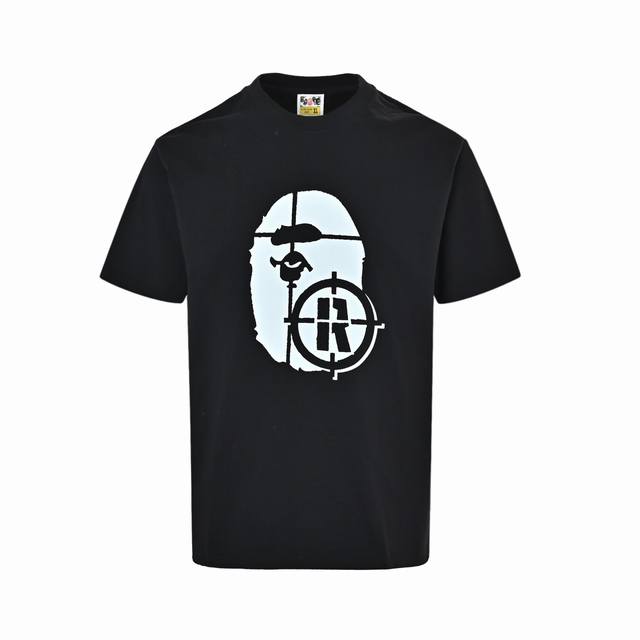 Local Pickup: 140 Bape Ape Head Crosshair Letter Print Short-Sleeve T-Shirt Fabr Local Pickup: 140 Bape Ape Head Crosshair Letter Print Short-Sleeve T-Shirt Fabr