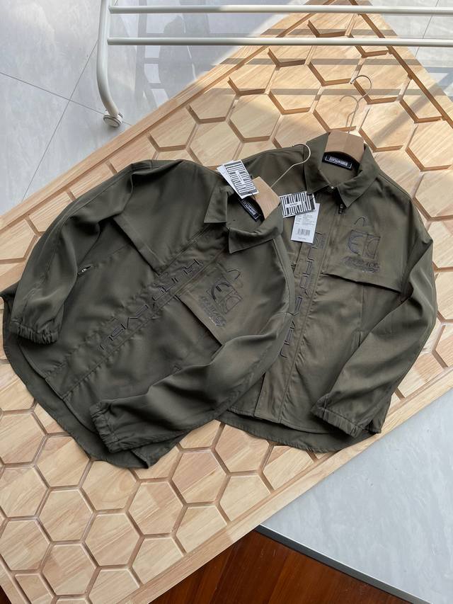 p130 Evisu Kuro 2023 Spring/Summer New Men's Urban Military Style Multi-Embroide