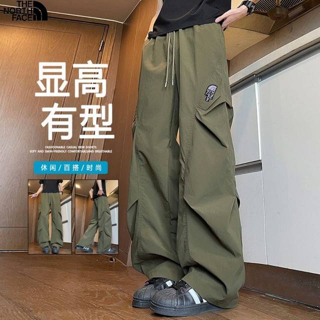 120 The North Face Summer New Arrival, Men's Tnf Outdoor Cargo Wide-Leg Pants. T