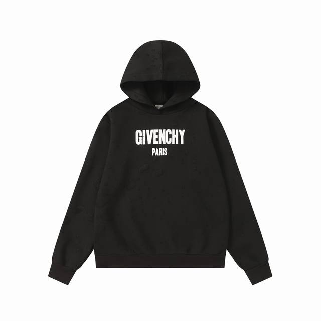 A012#p150 Top-quality original Givenchy letter print distressed hoodie A must-ha A012#p150 Top-quality original Givenchy letter print distressed hoodie A must-ha