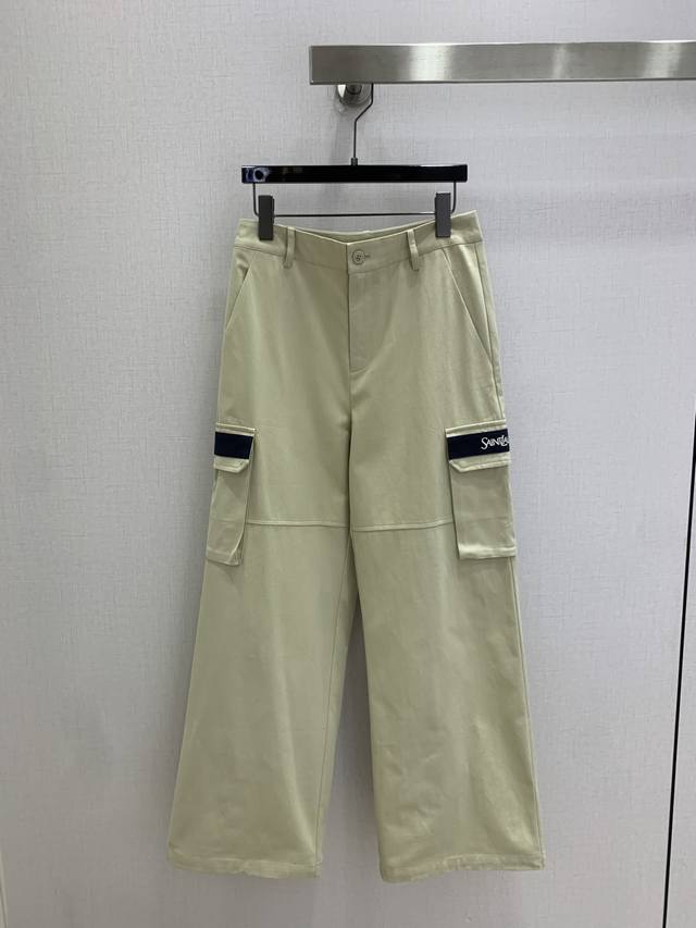 Highly recommend YSL's 2026 new cargo pants in navy and khaki color scheme with
