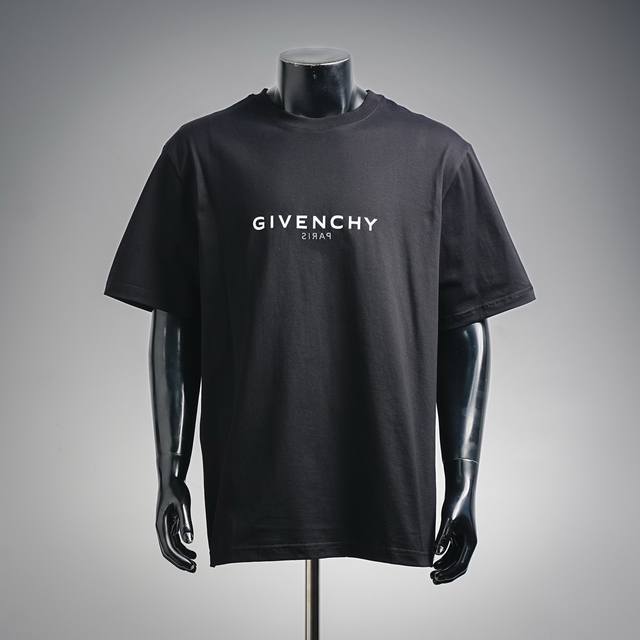 170 Givenchy Gvc Reverse Letter Print Short-Sleeve T-Shirt Authentic product pur 170 Givenchy Gvc Reverse Letter Print Short-Sleeve T-Shirt Authentic product pur