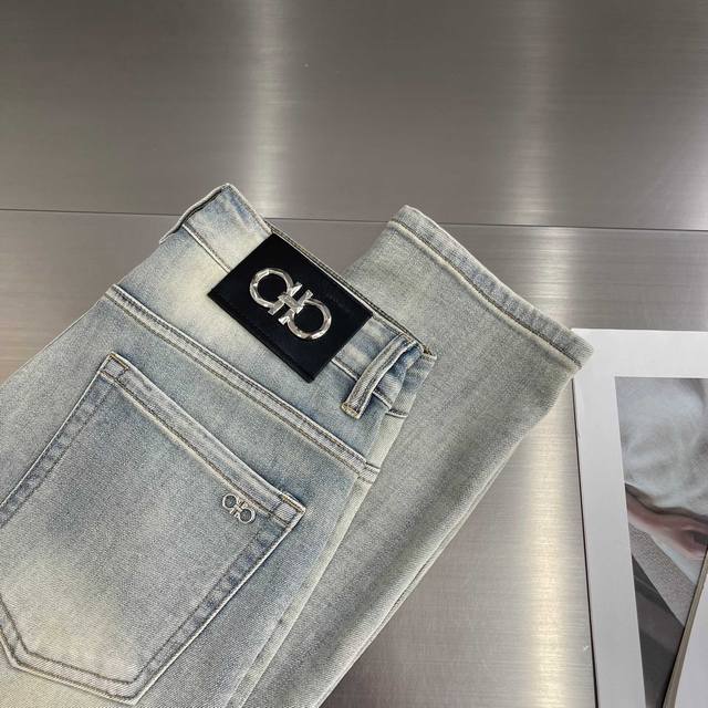 p160 Ferragamo 2026 Spring/Summer Jeans - High-end version, custom-made washed f