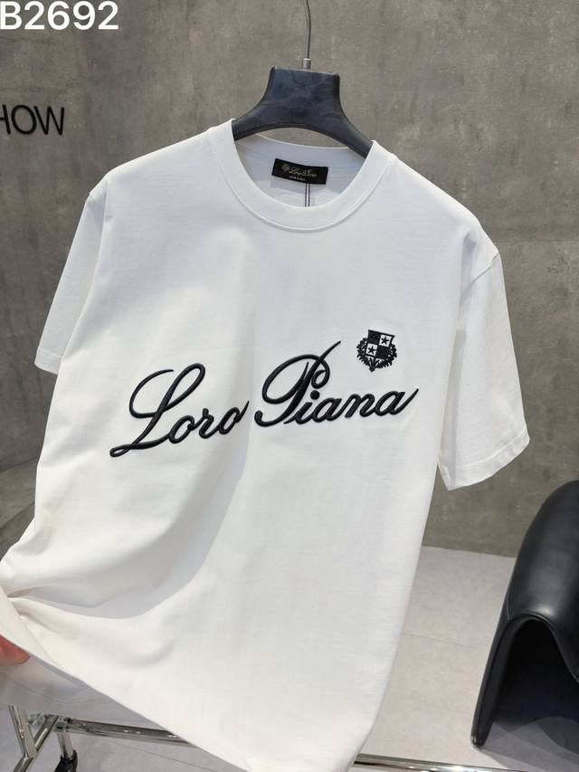 Heavy-duty version, hot-selling new short-sleeved T-shirt. Loro Piana 2026 new u