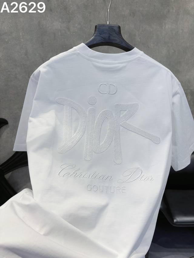 Heavy-duty version, hot-selling new short-sleeved T-shirt. Dior 2026Ss new men's