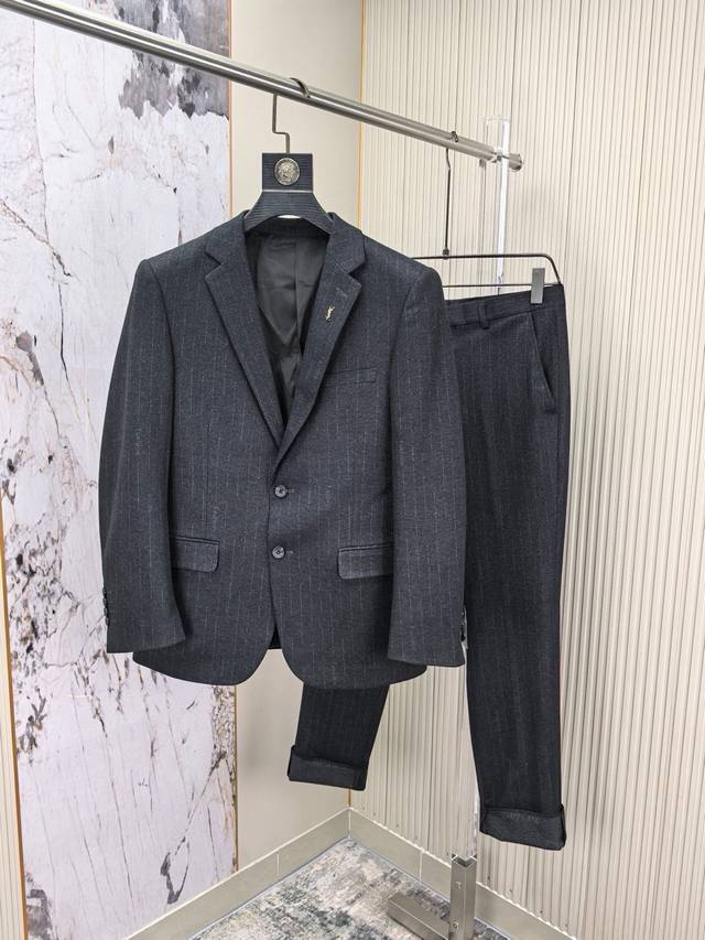 p590 Saint Laurent. 2026 Spring/Summer Wedding Essential Casual Business Suit Se