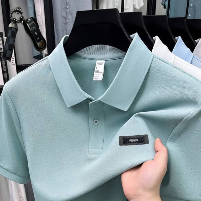 p170 Fendi 2026 Spring/Summer High-Quality Men's Polo Shirt Short-Sleeve with BM p170 Fendi 2026 Spring/Summer High-Quality Men's Polo Shirt Short-Sleeve with BM