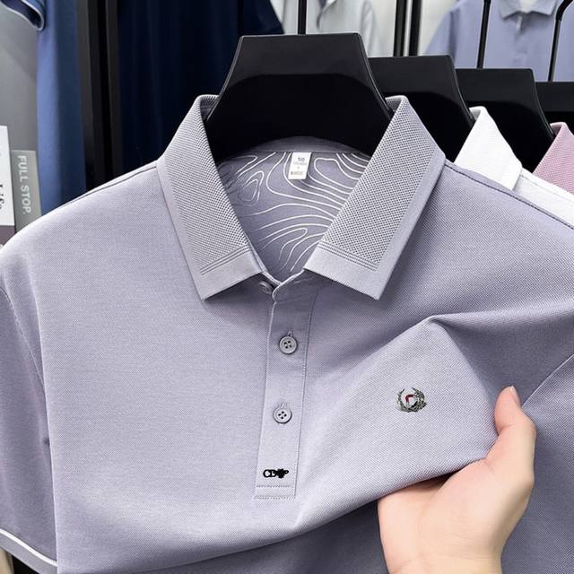 p160 Dior 2026 Spring/Summer High-Quality 7A Tencel Men's Polo Shirt, Short Slee