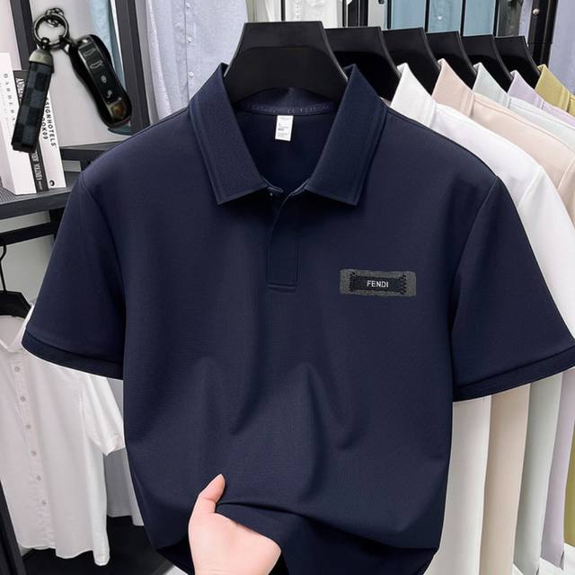 p170 Fendi 2026 Spring/Summer High-Quality Men's Polo Shirt with Lapel, Made of p170 Fendi 2026 Spring/Summer High-Quality Men's Polo Shirt with Lapel, Made of