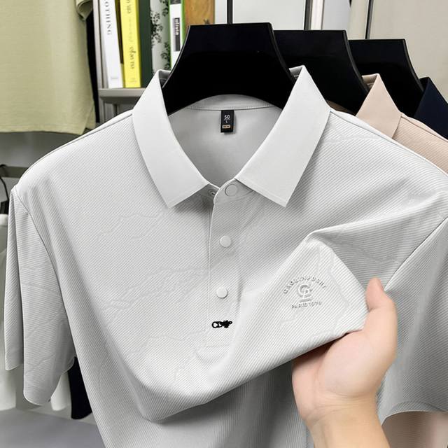 p160 Dior 2026 Spring/Summer High-Quality Seamless Men's Polo Shirt, Short Sleev