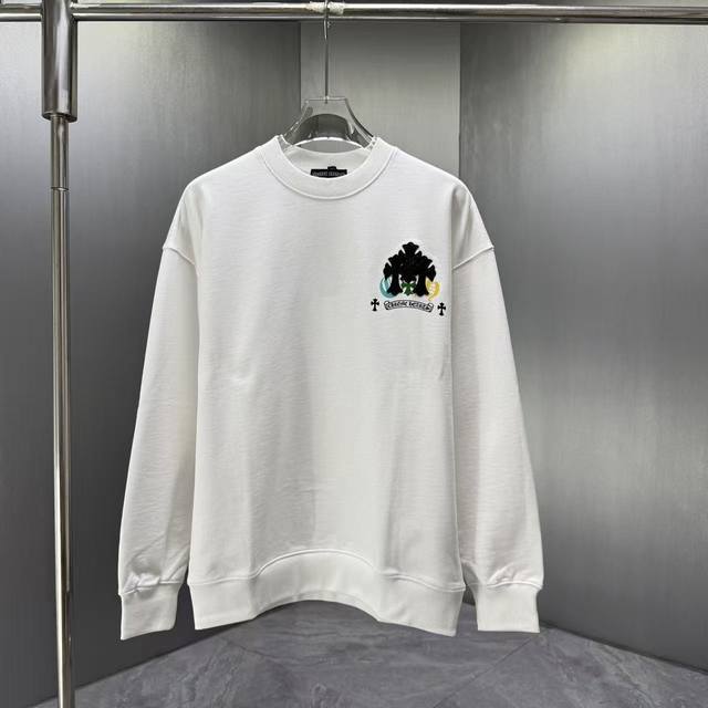 p160 Ch* Chrome Hearts* 2026 Autumn/Winter New Crew Neck Sweatshirt 400g Pure Co