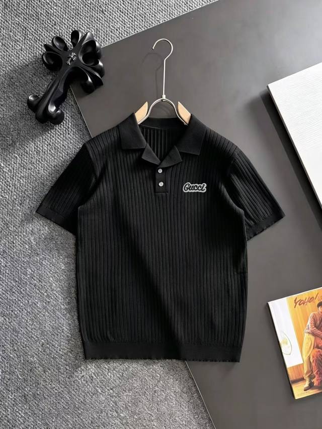 Ships the next day p180 Gucci 2026 Spring/Summer Men's Minimalist Style Lapel Kn Ships the next day p180 Gucci 2026 Spring/Summer Men's Minimalist Style Lapel Kn