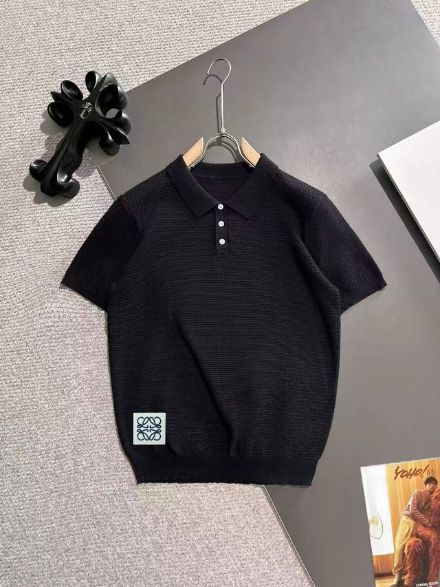 Ships the next day p180 Loewe 2026 Spring/Summer Men's Minimalist Style Lapel Kn Ships the next day p180 Loewe 2026 Spring/Summer Men's Minimalist Style Lapel Kn