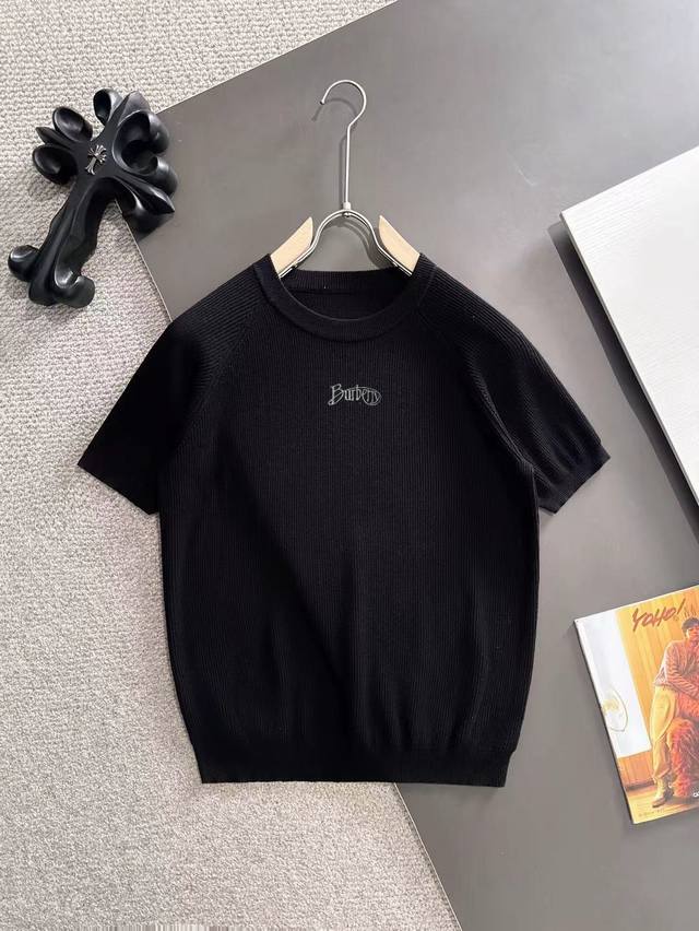 Ships the next day p180 Burberry 2026 Spring/Summer New Solid Color Knit Crew Ne