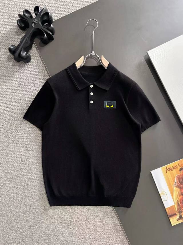 Ships the next day p180 Fendi 2026 Spring/Summer New Men's Polo Knit Sweater Sol Ships the next day p180 Fendi 2026 Spring/Summer New Men's Polo Knit Sweater Sol