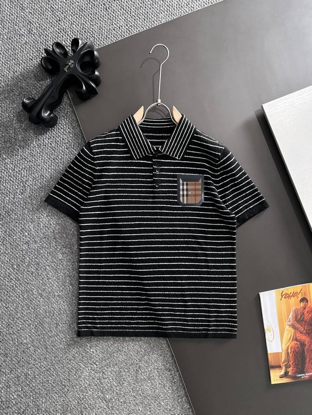 Ships the next day (p180) Burberry 2026 Spring/Summer Breathable Men's Knit Stri